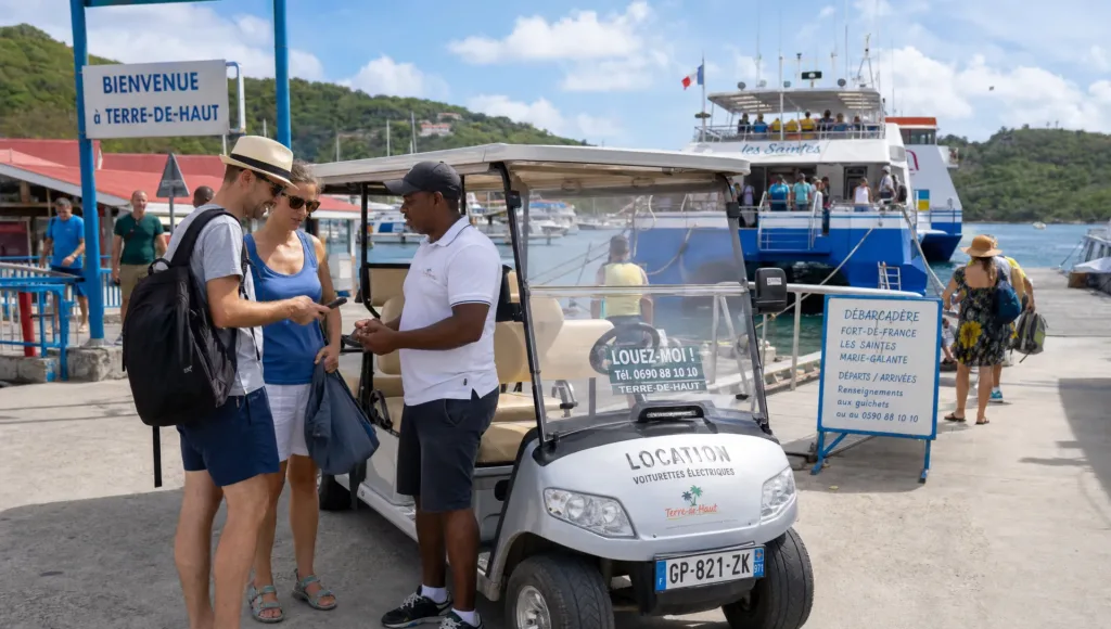 R&eacute;servation voiture Guadeloupe : coordonner bateau et retrait